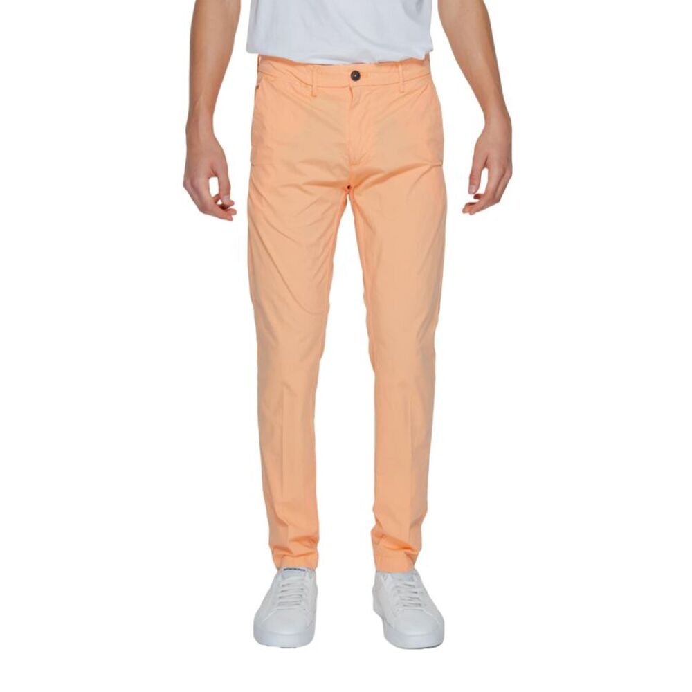 Borghese Casual Peach Trousers Men Pink Pants